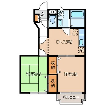 間取図 中央本線（甲信越）/茅野駅 徒歩50分 1階 築23年