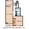 レジーナB 1LDKの間取り