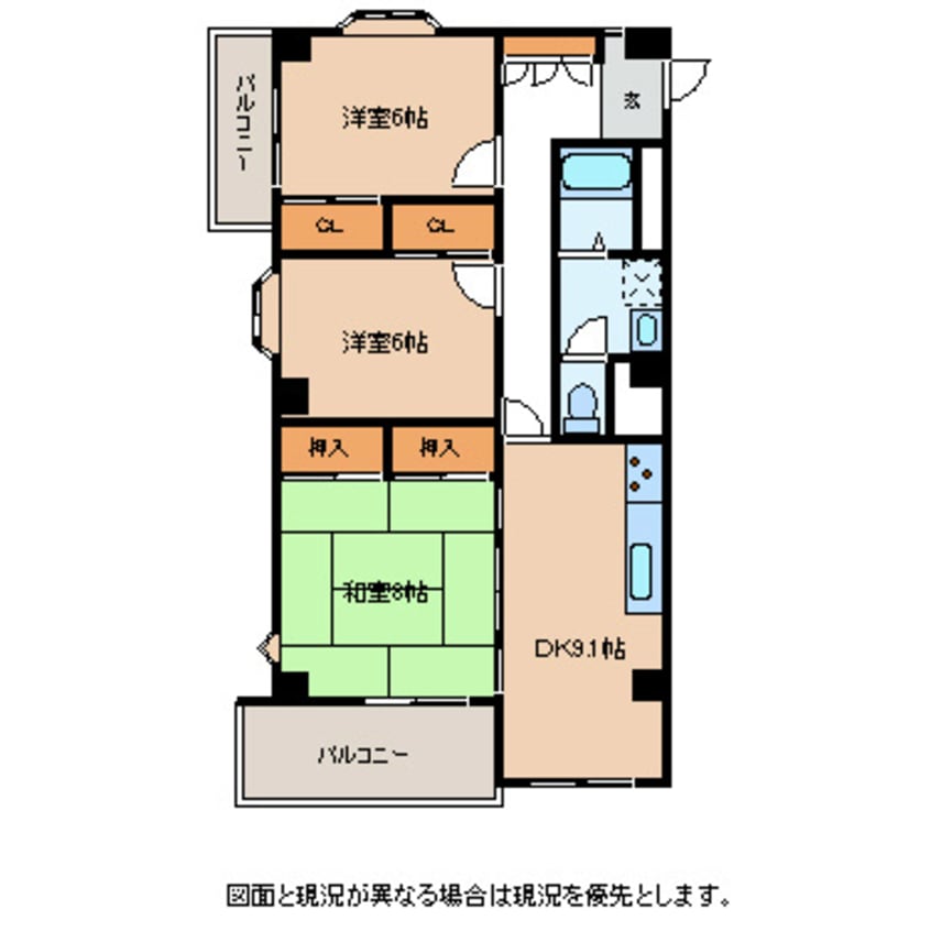 間取図 レスコ高島