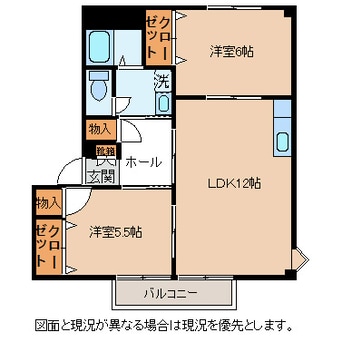 間取図 コーポアカネ