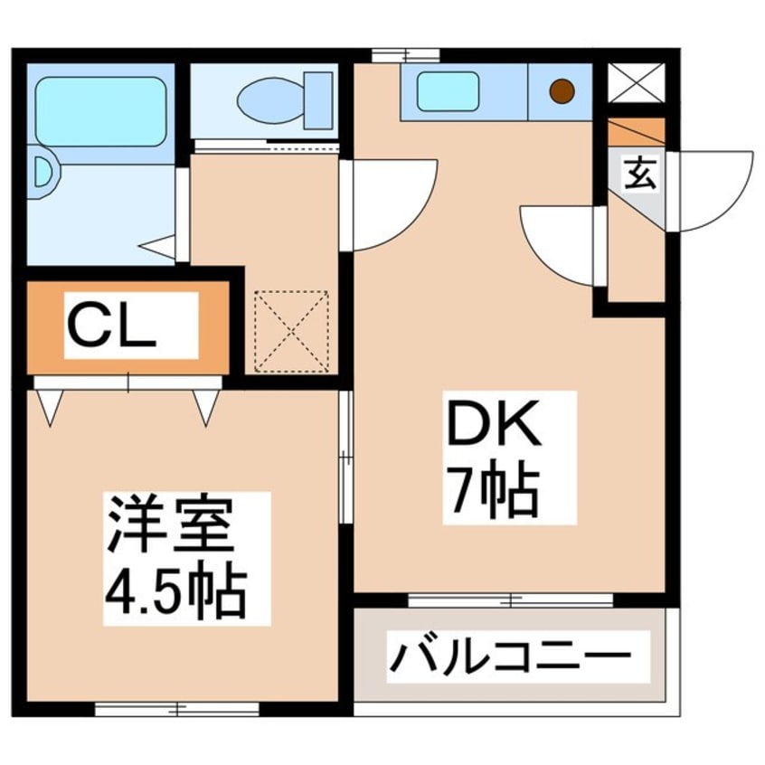 間取図 ハイツ原