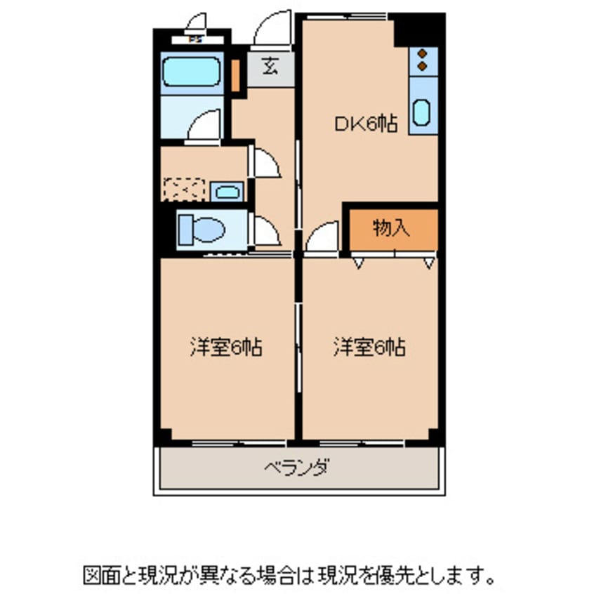 間取図 ビュー城門Ｃ