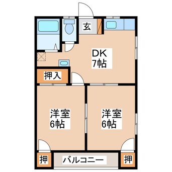 間取図 ハイツ三恵　II