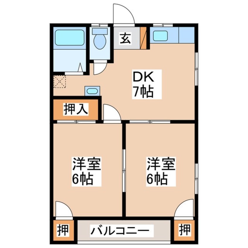 間取図 ハイツ三恵　II