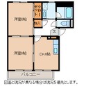 サープラス宮阪Aの間取図