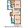 カモミール 2DKの間取り