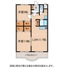 サニーサイド 2LDKの間取り