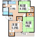 ハイツ南原山の間取図