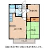 コーポグリーンパル 2LDKの間取り