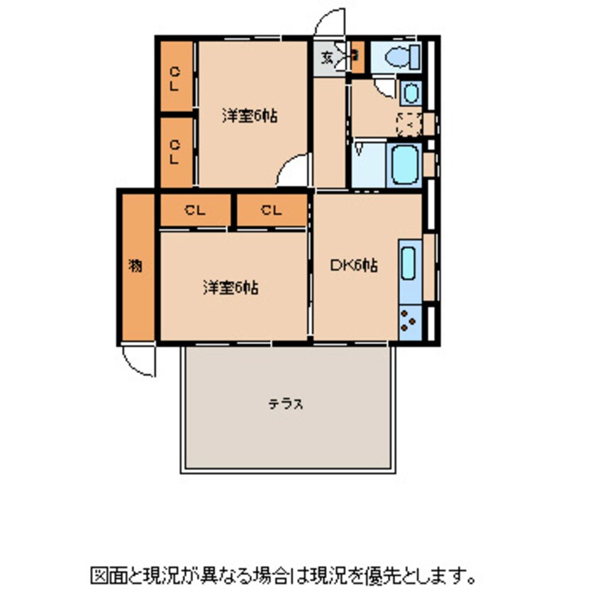 間取図 テラスビュー・スワン