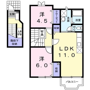 間取図 フォンターナ プレッソB