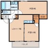 パーチェ長峰 2LDKの間取り