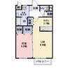 エスペランサ 1LDKの間取り
