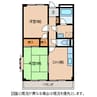 リンピア伊加里 2DKの間取り