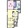 ポルタ・ビアンカ 1LDKの間取り