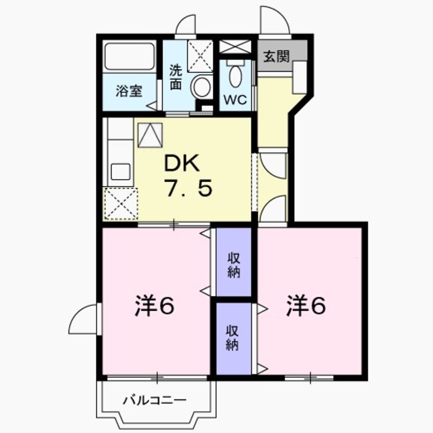 間取図 コータ・コートB