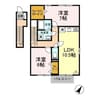 フォレストグリーンハマC 2LDKの間取り