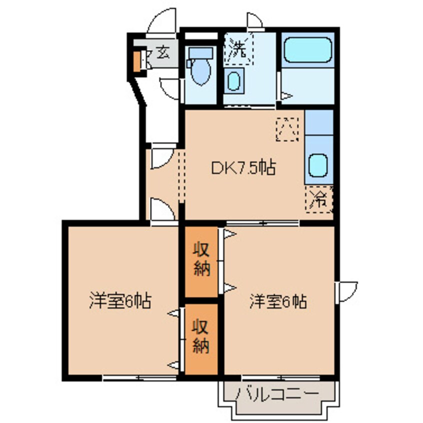 間取図 ヒルサイドケンタッキー