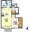Glanz D 1Kの間取り