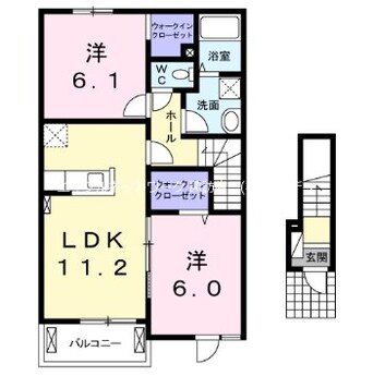 間取図 リバーサイド・フジ　A