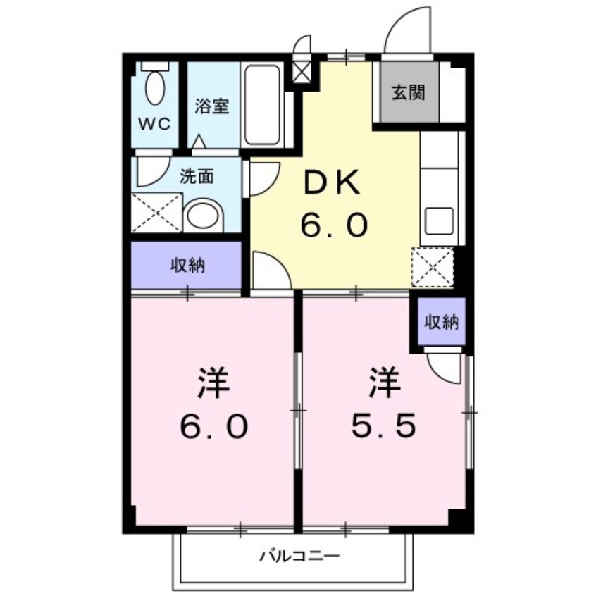 間取図 サザンレイクB棟