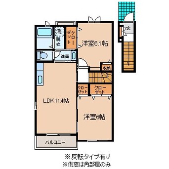 間取図 ブルック　ウエスト