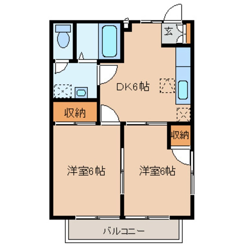 間取図 リバーサイドスクウェアB