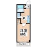 レジデンス923長地 1Kの間取り