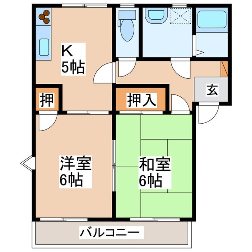 間取図 フレグランスU　A