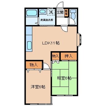 間取図 アップルガーデンコーポ
