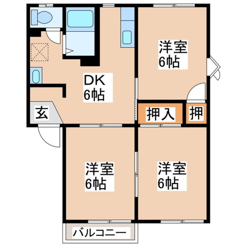 間取図 グリーンパレス長田　A