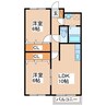 コート・ダ・ジュール 2LDKの間取り