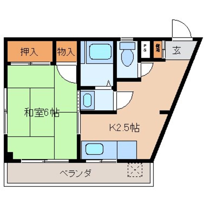 間取図 レジデンスベニヤ