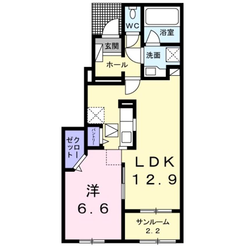 間取図 ヴァールハイトシャッツB
