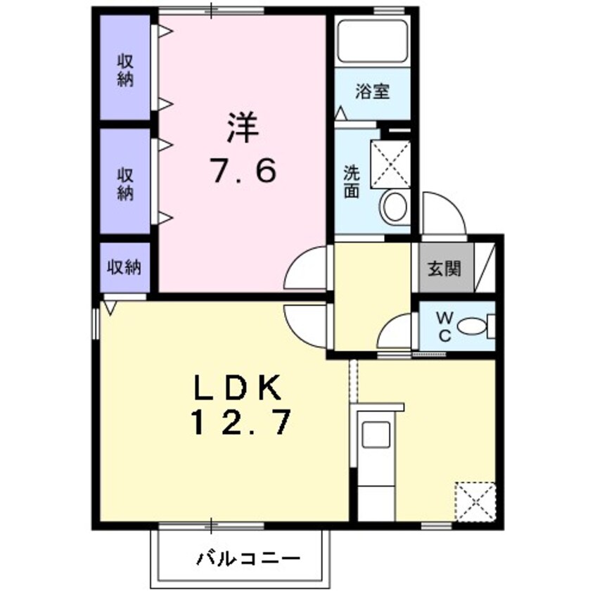 間取図 コリーヌ神戸B