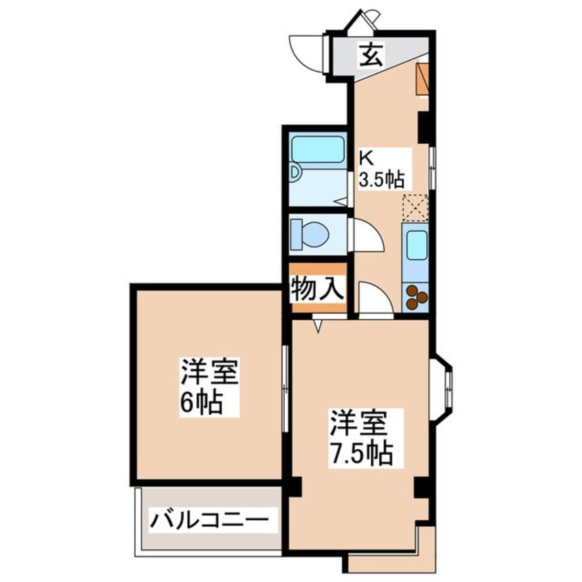 間取図 レジデンス923上諏訪