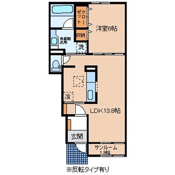 間取図 リバーサイド・モリ　B