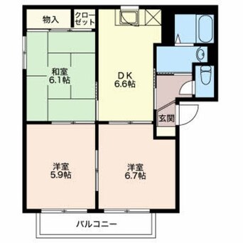 間取図 タウンコート　ミューズ