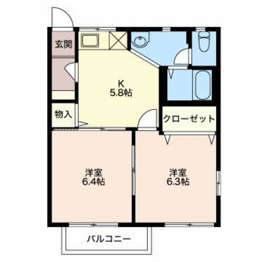 間取図 ディアスせせらぎ