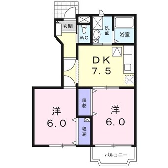 間取図 フラワーヒルＣ