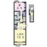 コンフォートハマ 1LDKの間取り