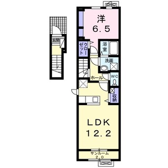 間取図 コンフォートハマ