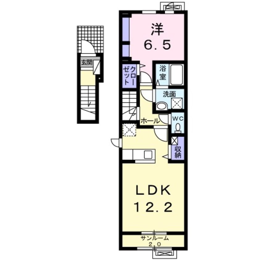 間取図 コンフォートハマ