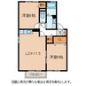 サンライズ　B 2LDKの間取り