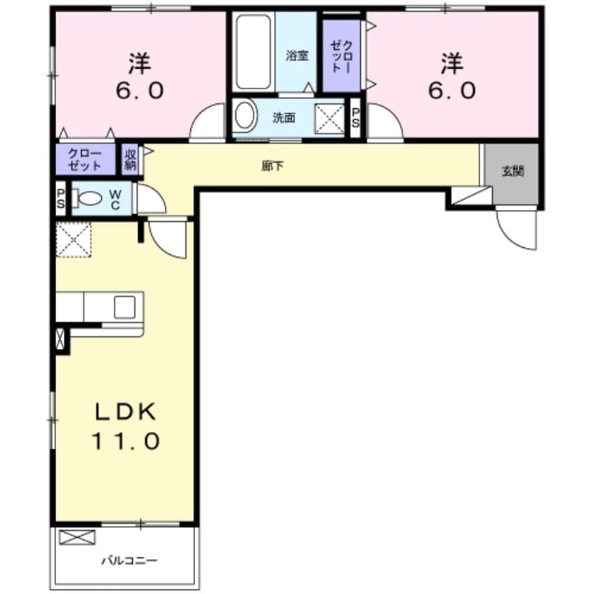 間取図 イースト・カーサＣ