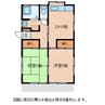 仲コーポ上原　D 2DKの間取り