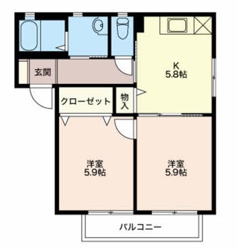 間取図 バリュージュ大宮C