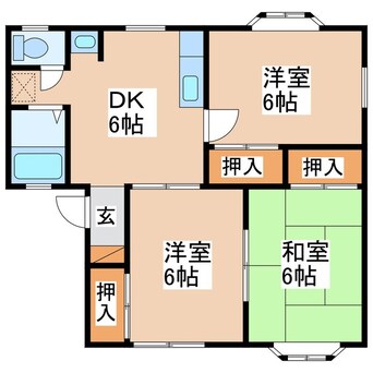 間取図 三ノ丸アパート