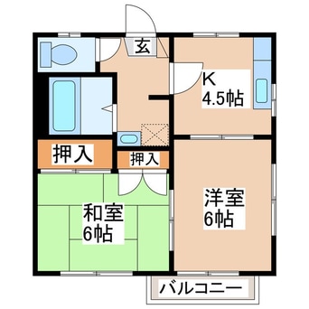 間取図 シャトー富里