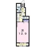 サンフラワーガーデン2 1Kの間取り